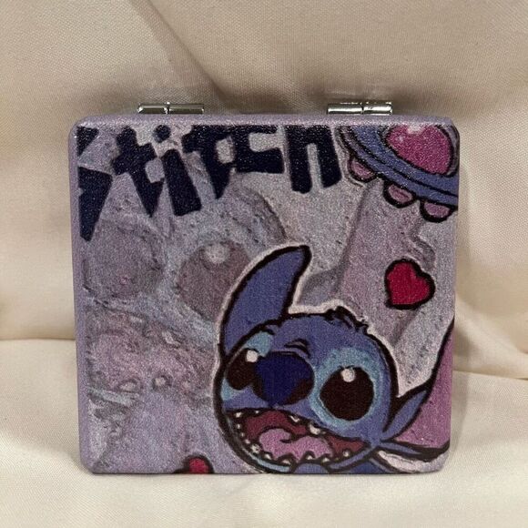Disney Lilo & Stitch So Happy Stitch Compact Mirror Pocket Makeup Mirror NEW - Picture 3 of 4